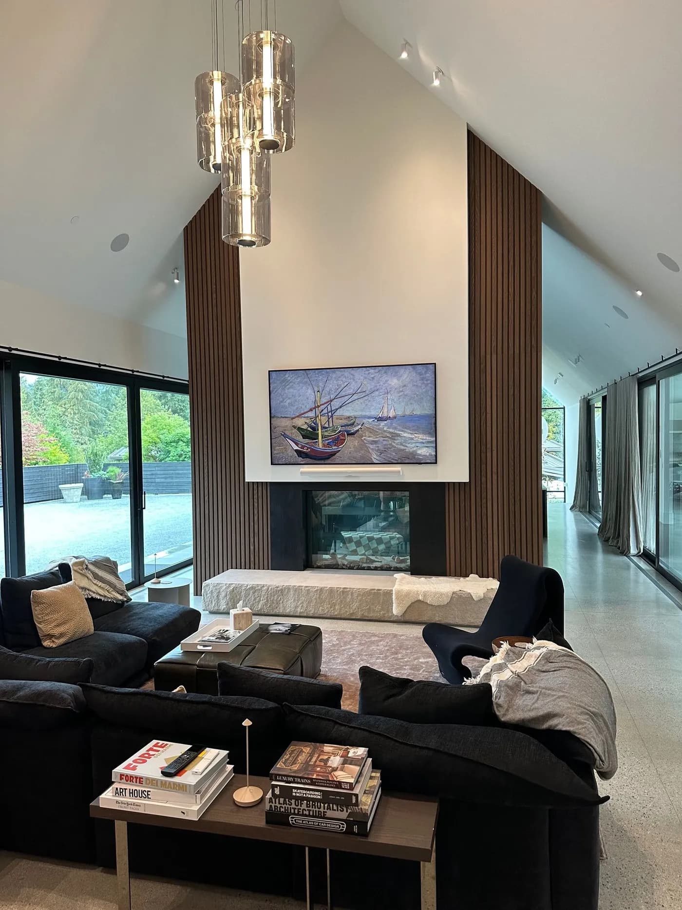 Vaulted Ceiling Frame TV