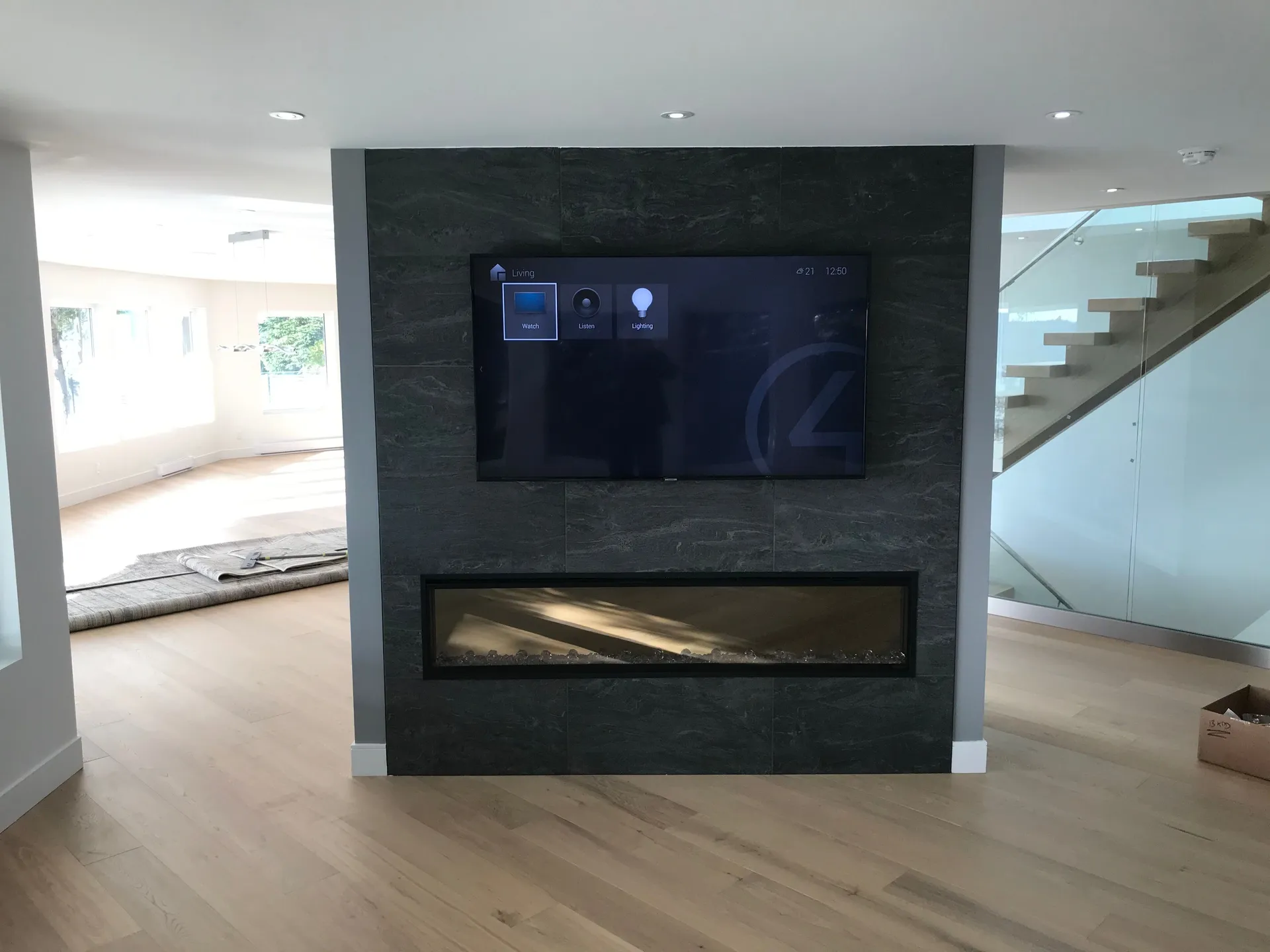 TV with Fireplace